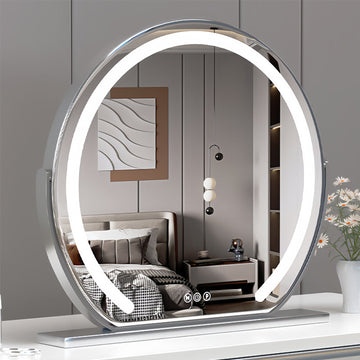 LED Desktop Vanity Mirror, Smart Touch Control