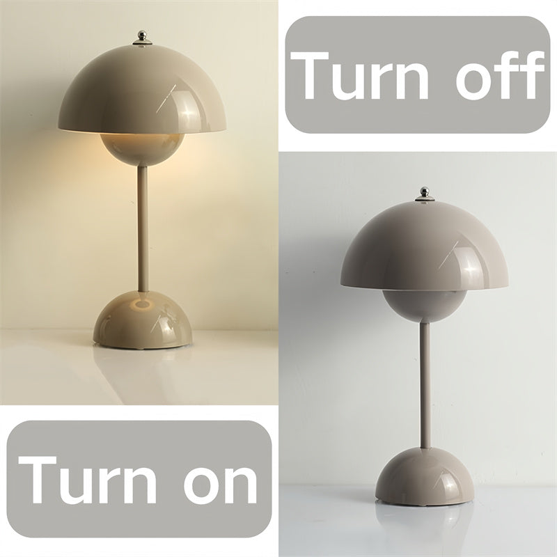 Mushroom Flowerpot Cordless Touch Table Lamp