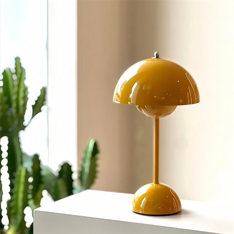 Mushroom Flowerpot Cordless Touch Table Lamp