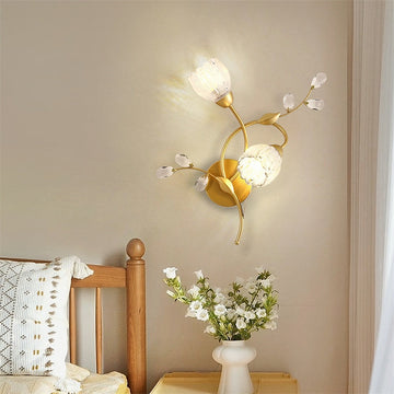 French Retro Flower Wall Sconce