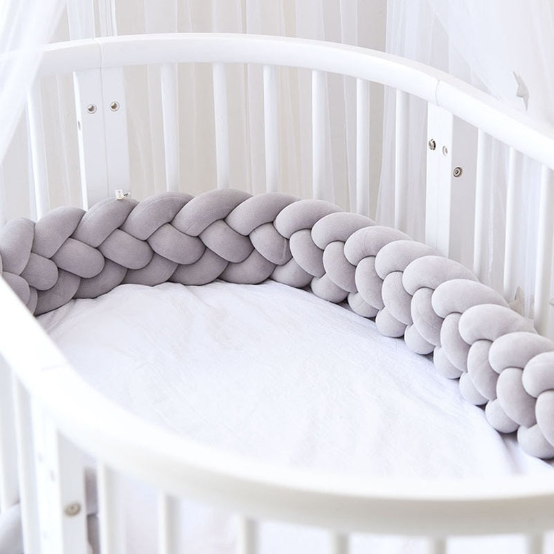 Braided Bed Bumper Braided Cot Bumpers, Wrap Around Cotton