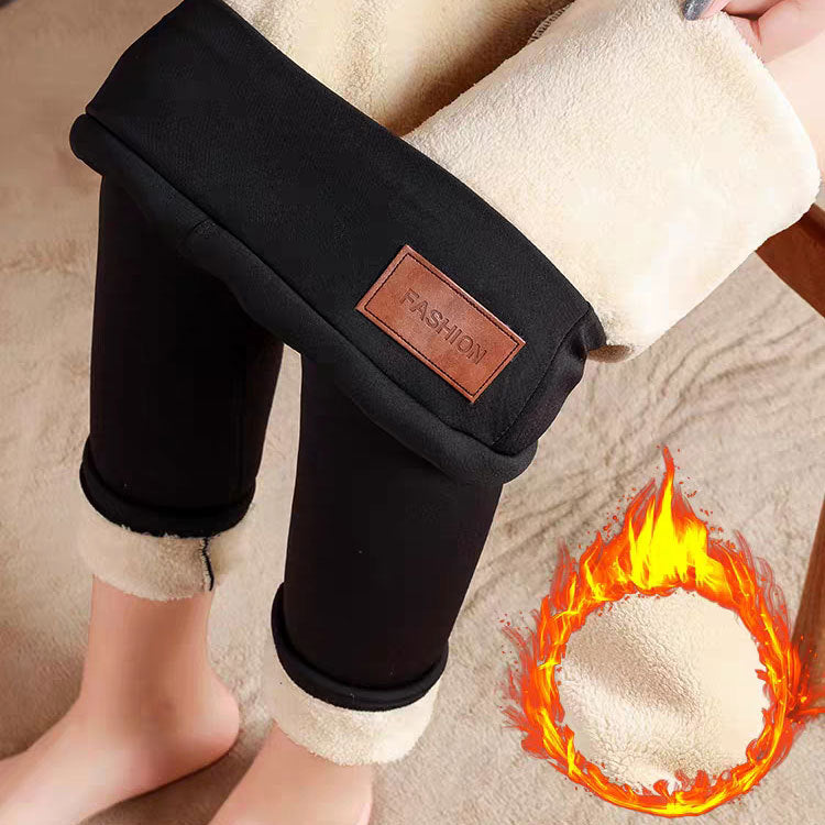 Thermal Leggings Thick Fleece Leggings Women's Sherpa Fleece Lined Leggings For Winter, Thickened Warm