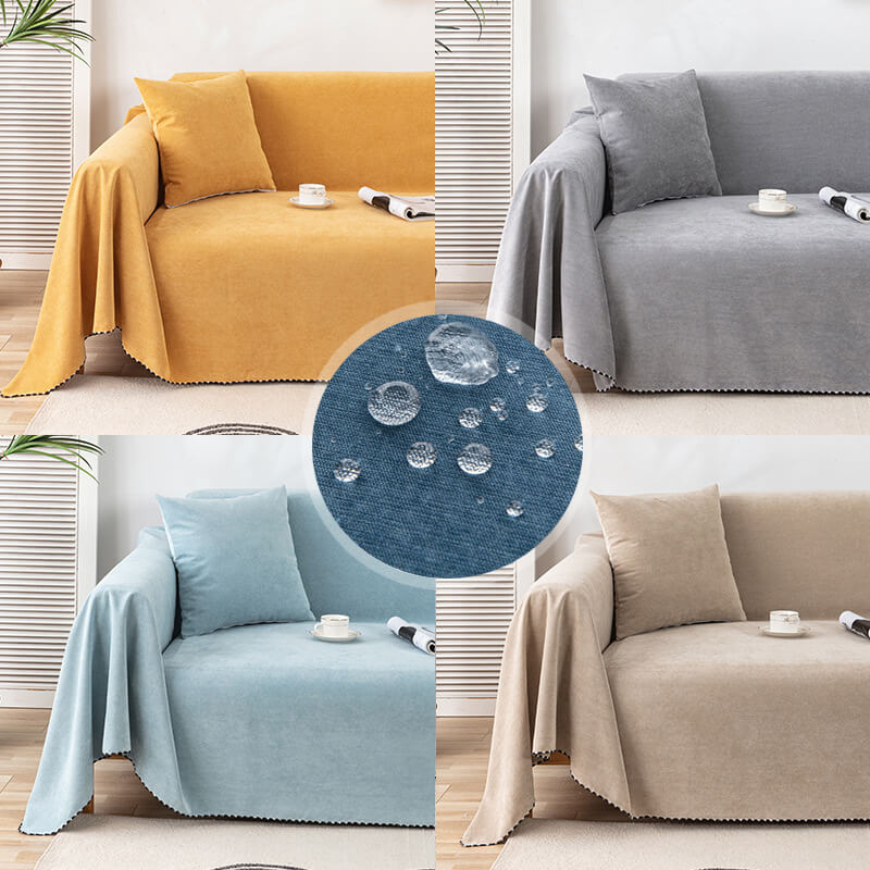 Waterproof Sofa Throw Covers, Non Slip Throws Blanket for Couch Bed, Large Sofa Blanket Cover