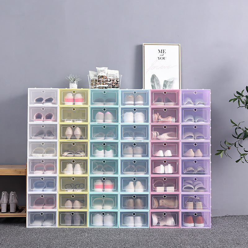 6/10 Pcs Stackable Shoe Storage Boxes