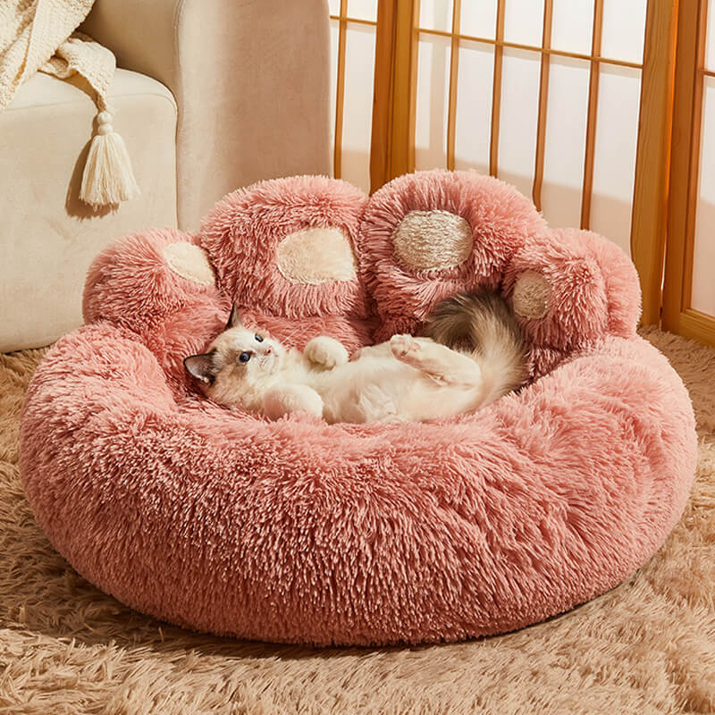 dog cat bed provide calming and anti-anxiety