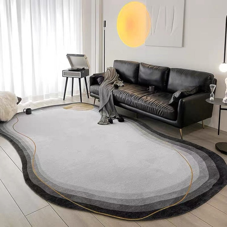 Irregular Shaped Area Rug for Living Room