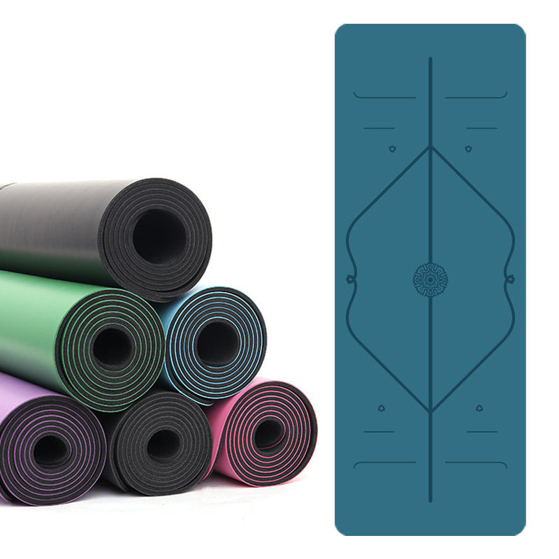 Thick 5 MM Yoga Mat with Alignment Marks, Non Slip Yoga Mat with