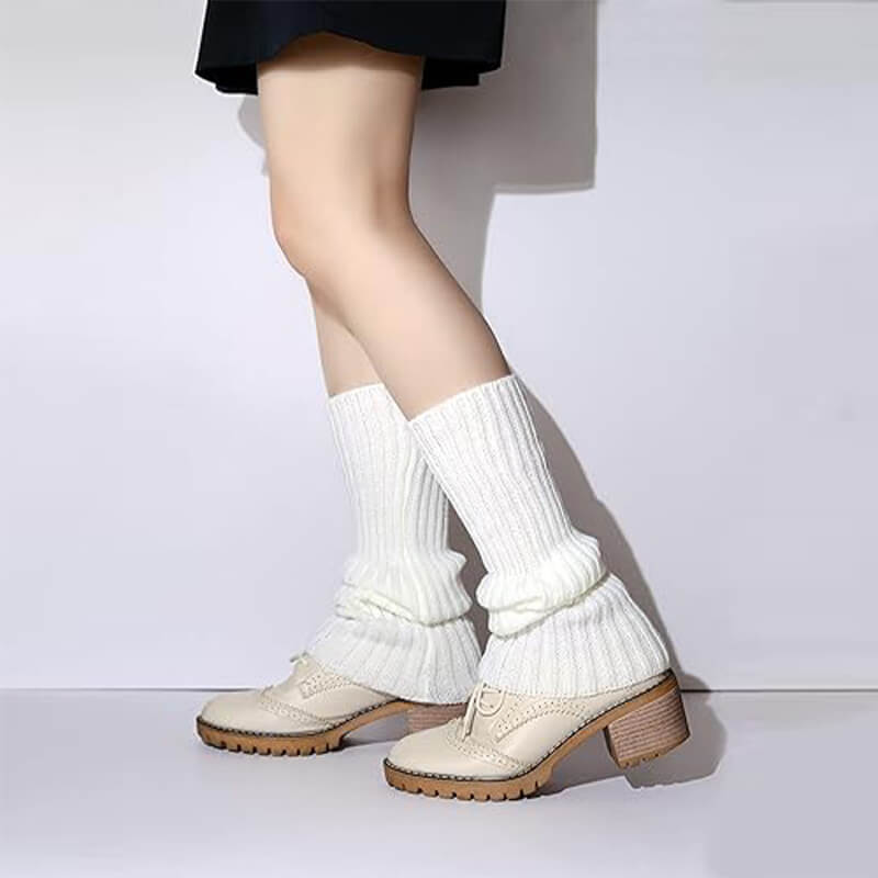 High Elastic Knitted Leg Warmers for Women Girl