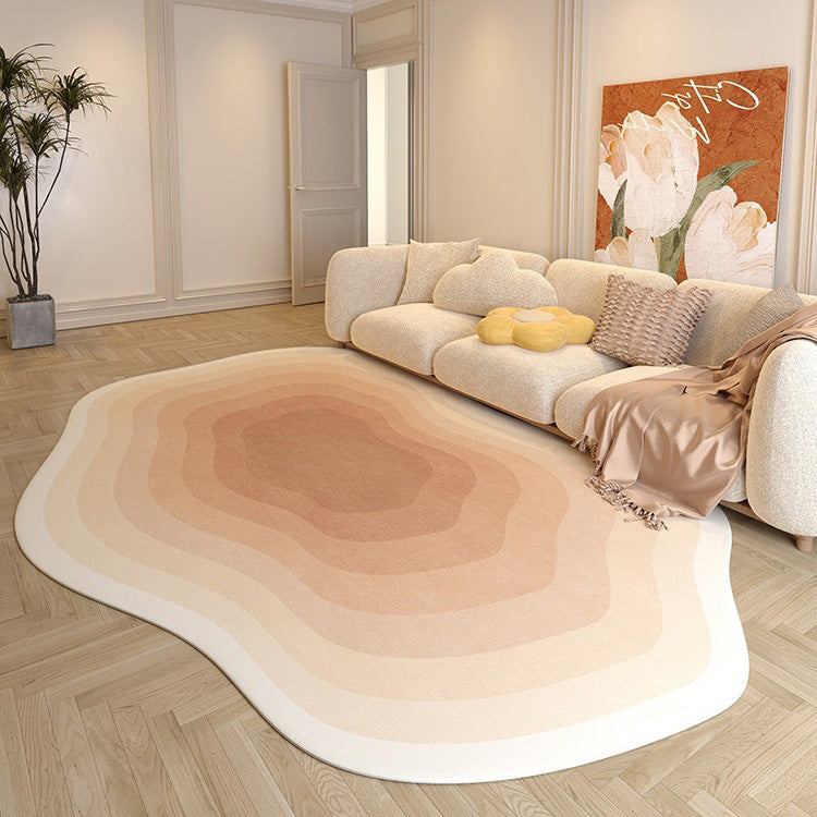 Irregular Shaped Area Rug for Living Room