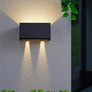 2-Pack Up & Down Outdoor Wall Light with Sensor