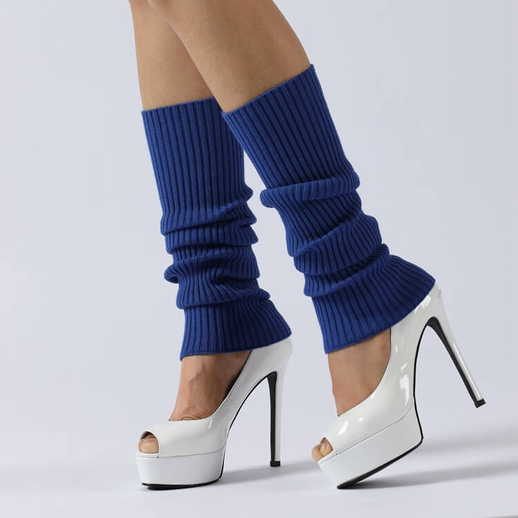 High Elastic Knitted Leg Warmers for Women Girl