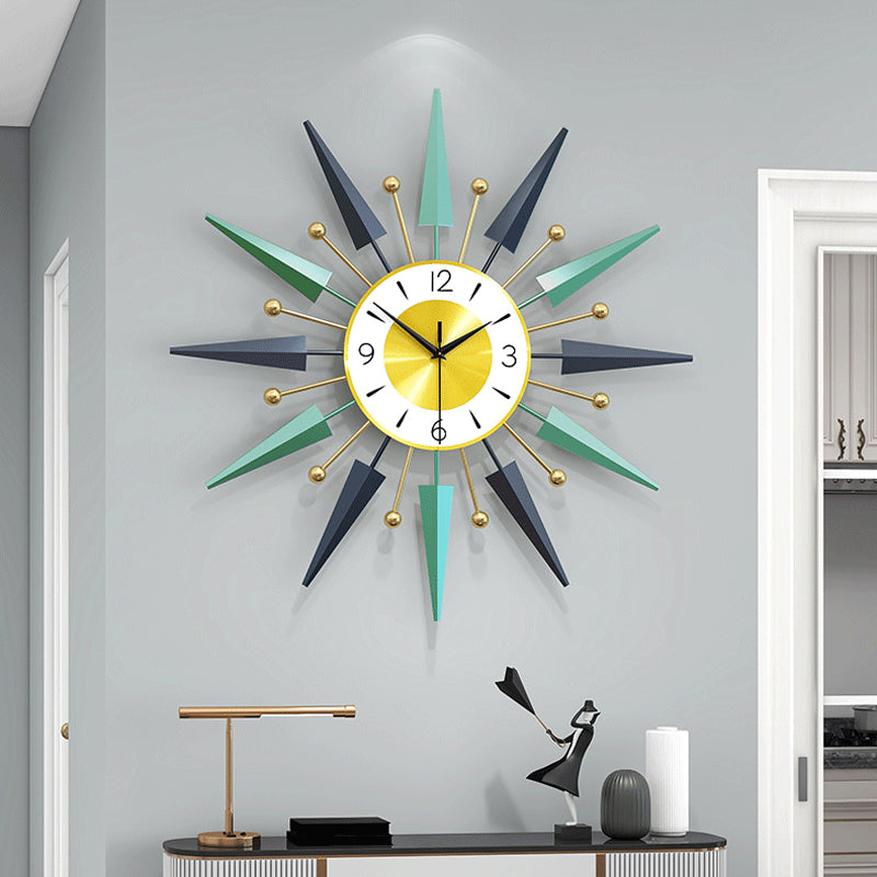 23.6in Mid Century Silent Non-Ticking Big Clocks