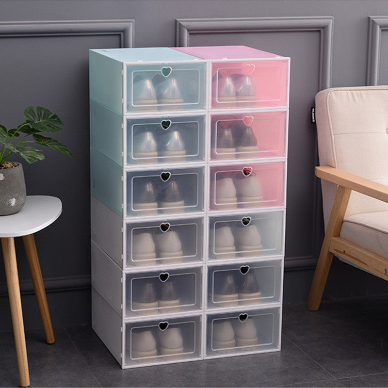 6/10 Pcs Stackable Shoe Storage Boxes