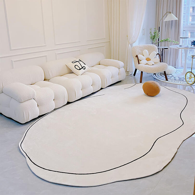 Irregular Shaped Area Rugs, Artistic Abstract Living Room Rugs – LoveStyle