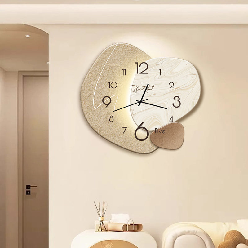 Lrregular Round Creative Wall Clock