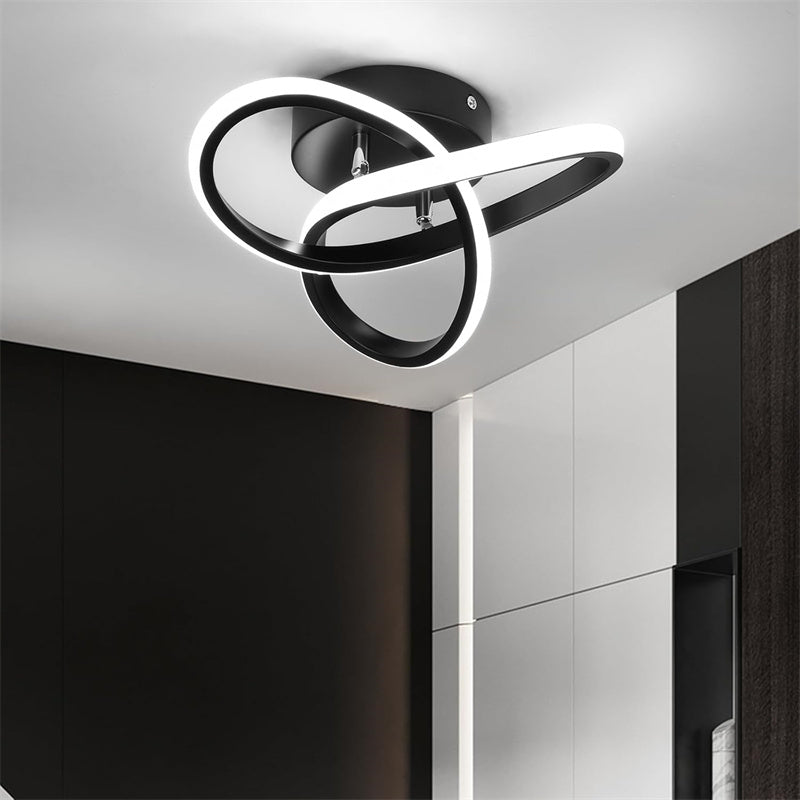 Modern LED Ceiling Light Fixtures Spiral Design