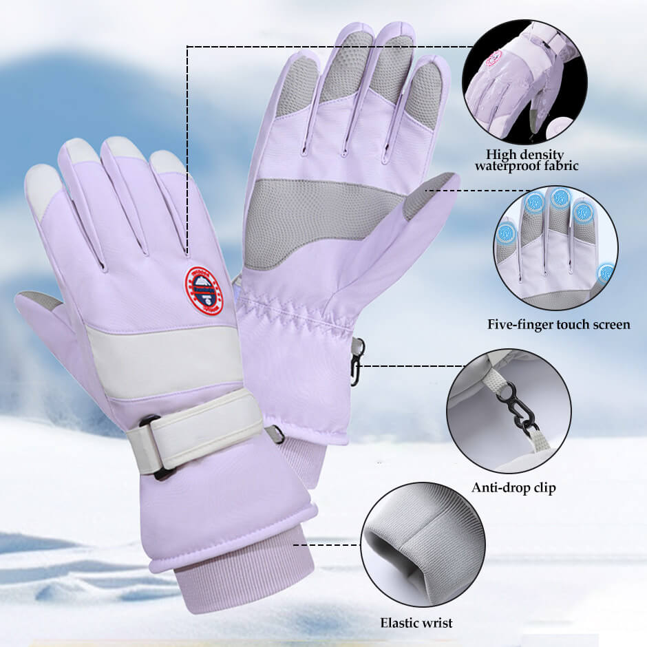 Waterproof Ski Gloves for Men Women
