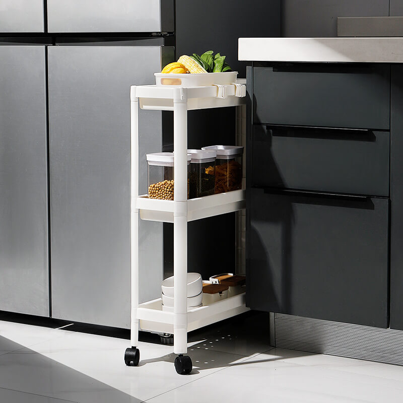 Slim Storage Trolley for Bathroom Kitchen