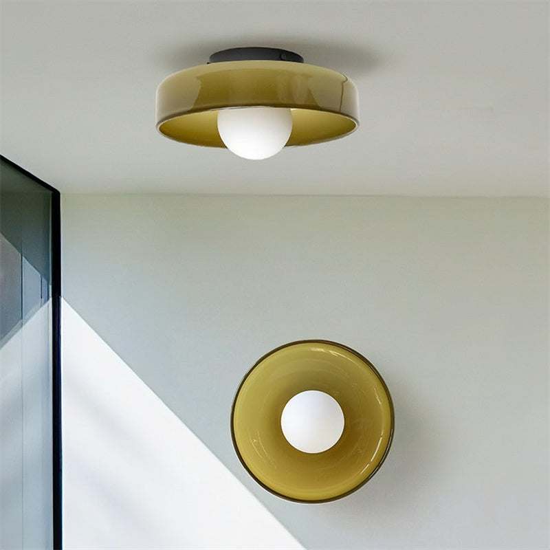 Nordic Modern Round Glass Ceiling Light