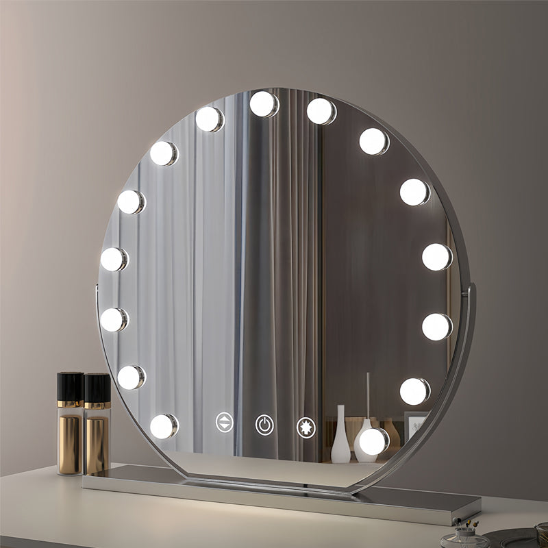 Round LED Hollywood Makeup Mirror