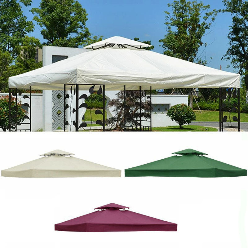 10x10 Gazebo Replacement Canopy Top Cover, 2Tier Waterproof Grill