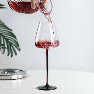360° Rotating Crystal Wine Decanter
