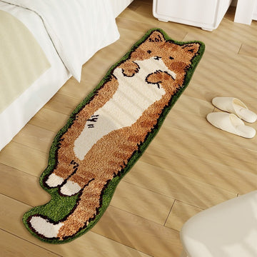 Cat Shaped Irregular Bedroom Rug