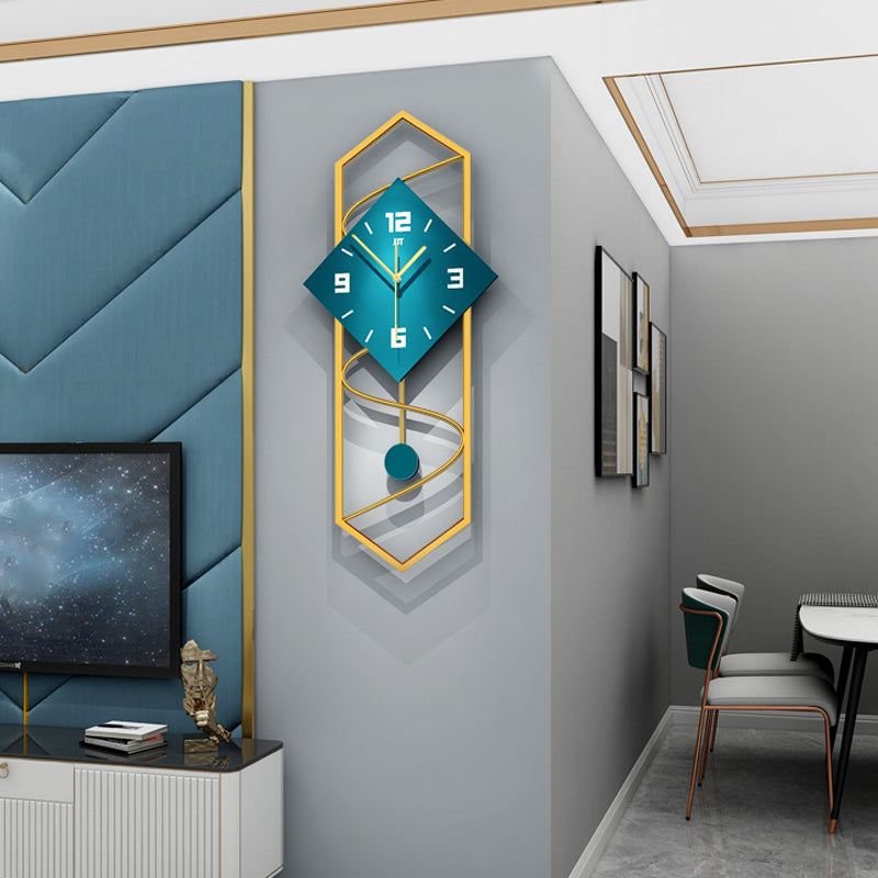Long Hexagon Vertical Creative Clock