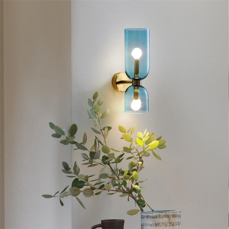 Nordic Modern Double Head Glass Wall Lamp