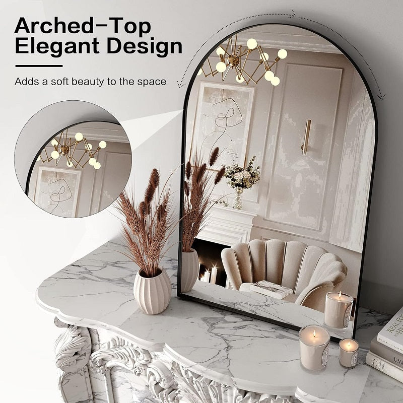 Arch Mirror Wall Mounted Bathroom Mirrors