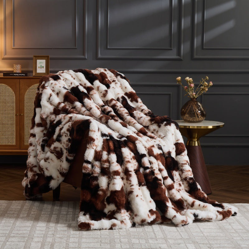Soft Warm Cozy Shaggy Rabbit Blanket