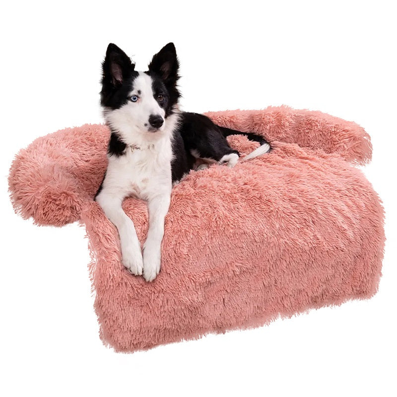 Calming Sofa Dog Bed with Removable Washable Cover