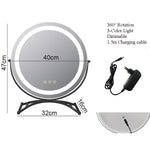 Makeup Mirror with Lights by Touch Control