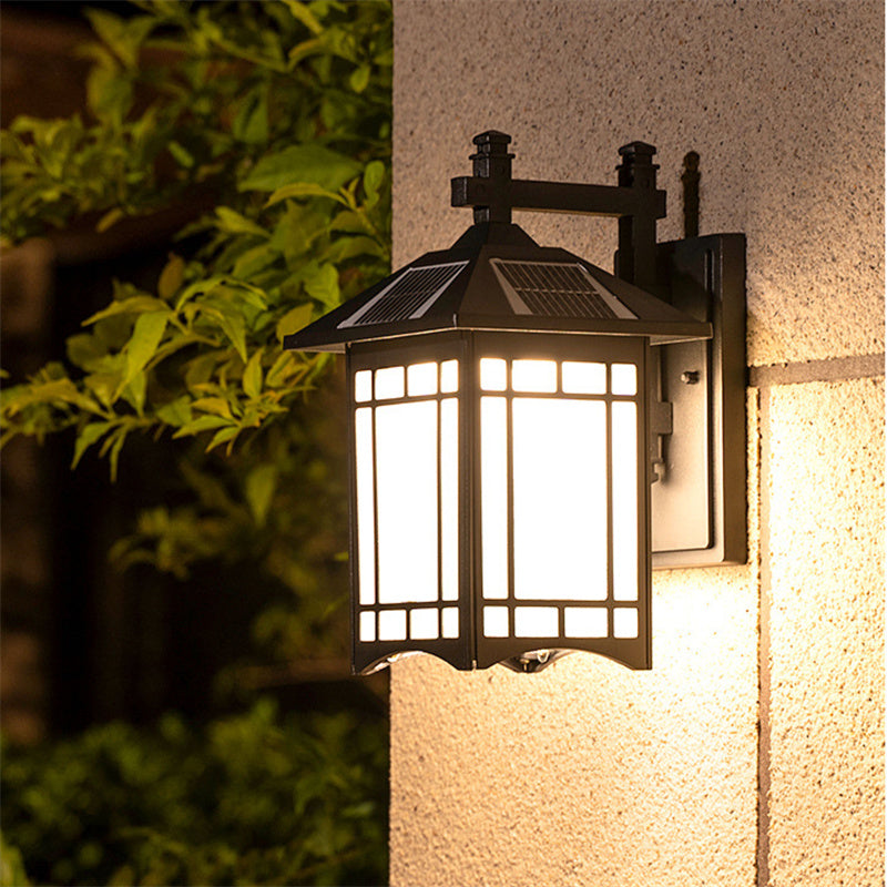 Waterproof LED Solar Outdoor Wall Light with Remote