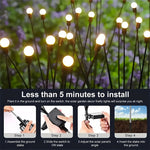 4 Pack Firefly Solar Lights for Outdoor Garden