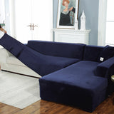 Velvet Stretchable Miracle Sofa Cover, Magic Fit Couch Covers, pillow covers