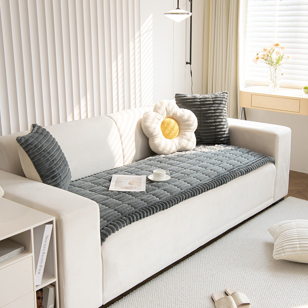 Non Slip Fuzzy Pet Couch Covers for Sofa