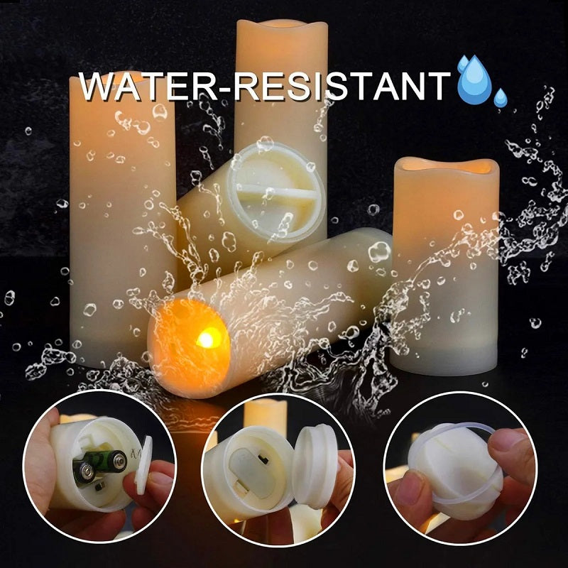 Set of 12 Flameless LED Candles