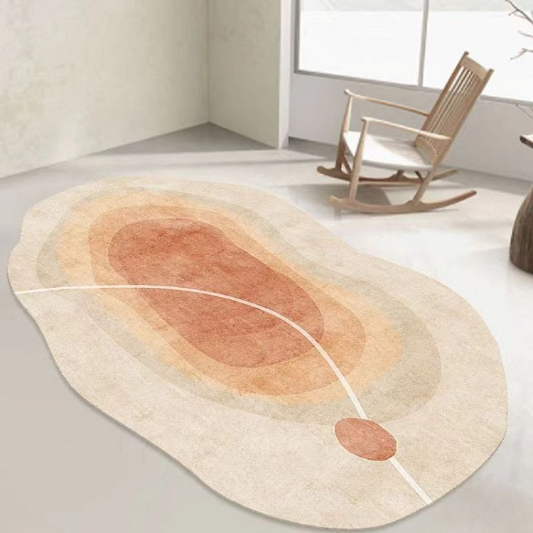 Irregular Shaped Area Rug for Living Room