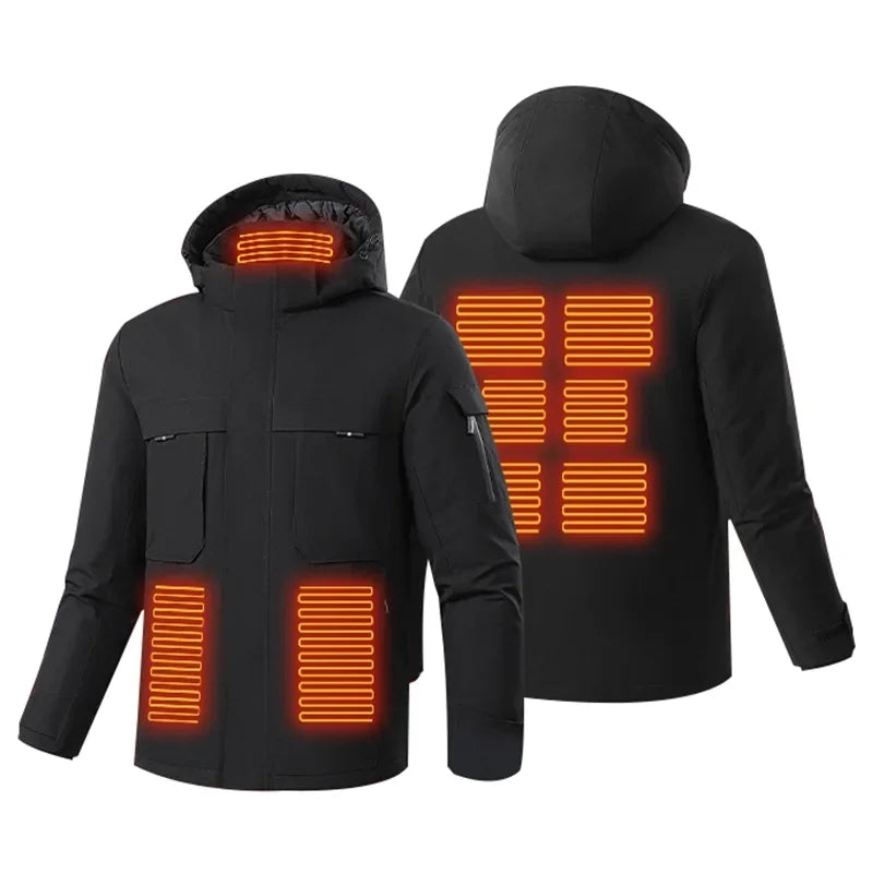 Detachable Hood Heated Jackets for Men Women