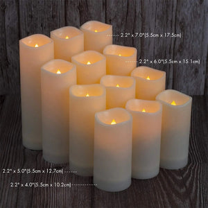 Set of 12 Flameless LED Candles