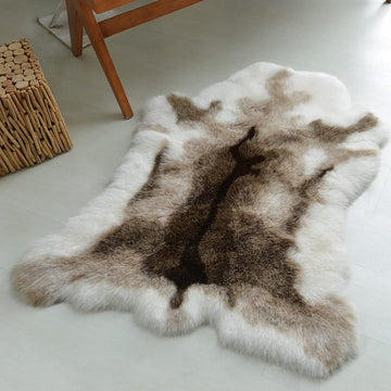 Faux Sheepskin Fur Fluffy Area Rug for Bedroom Living Room