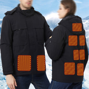 Detachable Hood Heated Jackets for Men Women