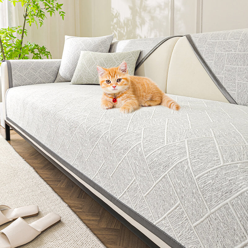 Summer Ice Silk Anti-Slip Sofa Cover