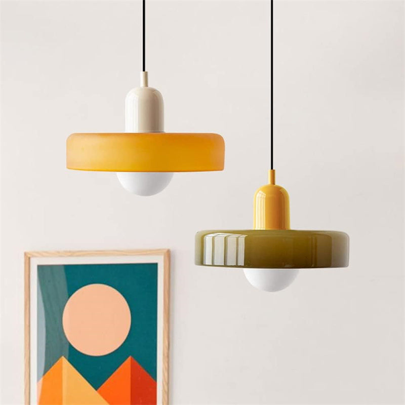 Nordic Mid-Century Glass Pendant Light