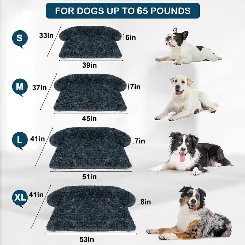 Calming Sofa Dog Bed with Removable Washable Cover