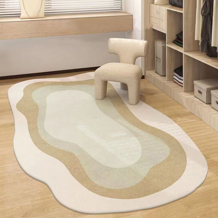 Irregular Shaped Area Rug for Living Room