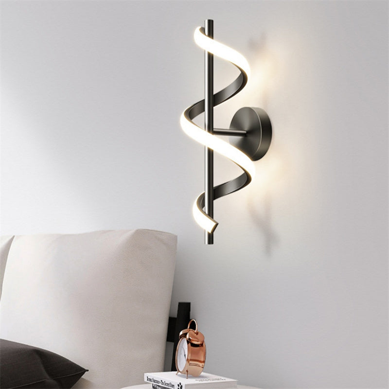 Modern Dimmable LED Spiral Wall Light