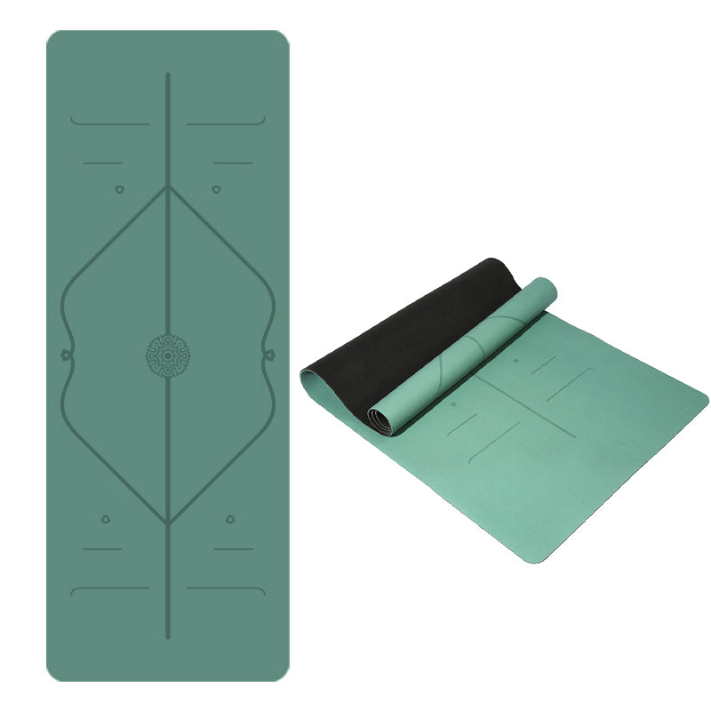 Thick 5 MM Yoga Mat with Alignment Marks, Non Slip Yoga Mat with ...