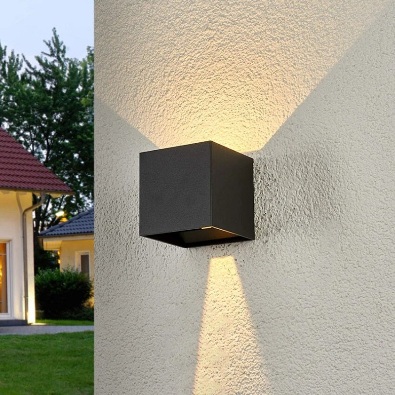 2-Pack Up & Down Outdoor Wall Light with Sensor